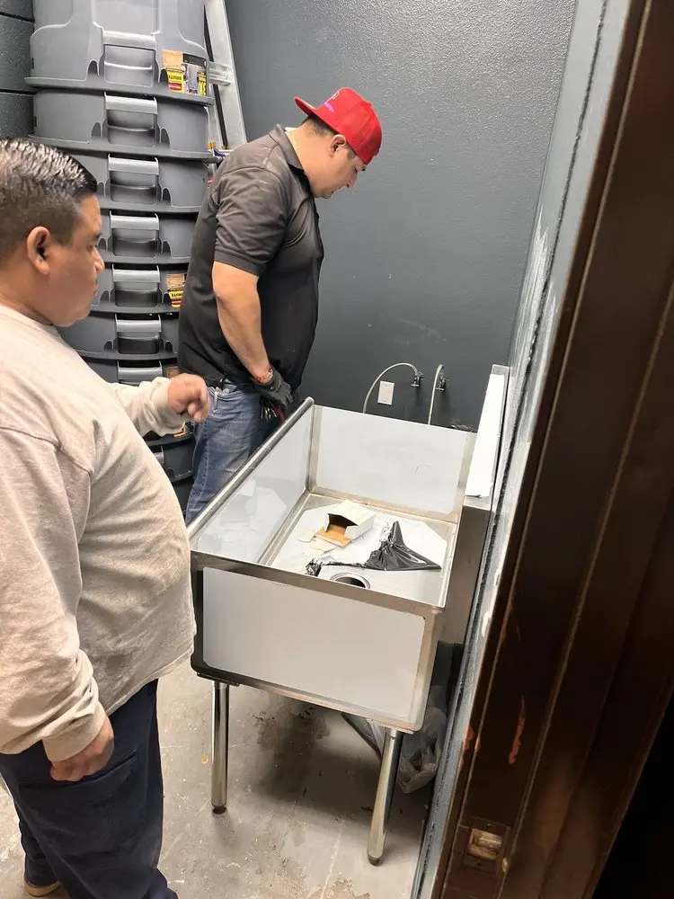 Commercial plumbing and sink installation in Butts